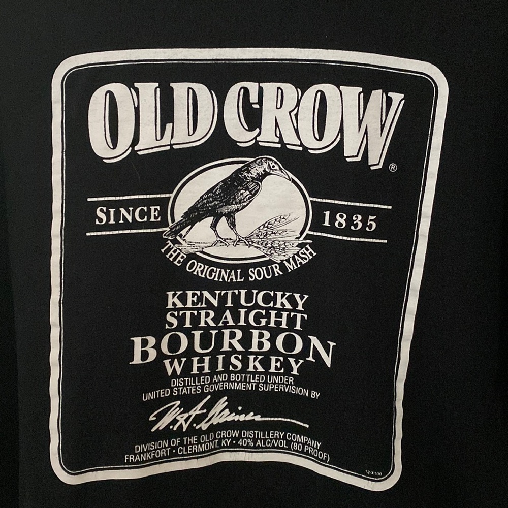 Vintage Old Crow Whiskey T-Shirt.